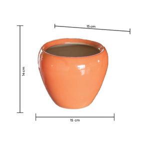 Basic Oval Planter - Hand Painted Resin Pot Planters June Trading