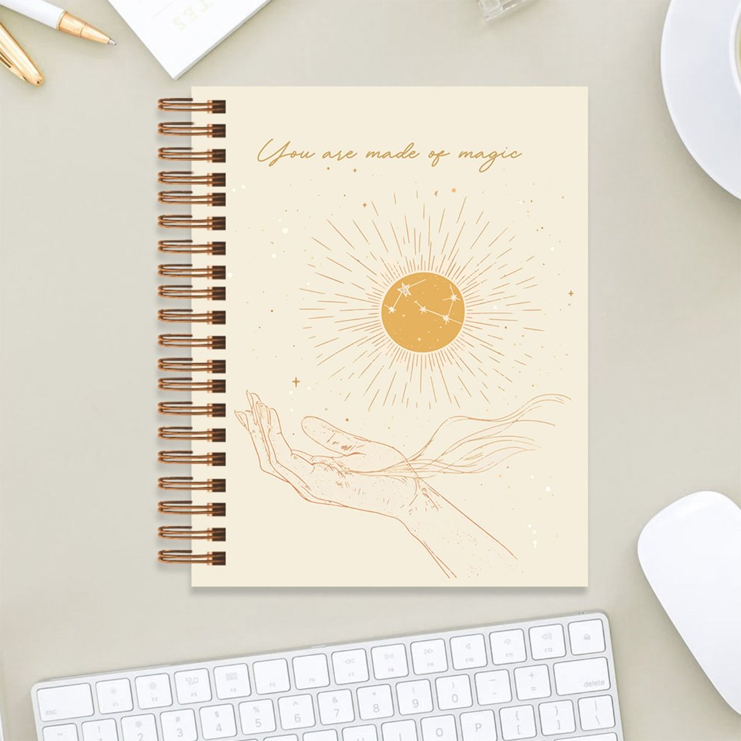 Undated Yearly Planner - You Are Made Of Magic + Ultimate Sticker Book
