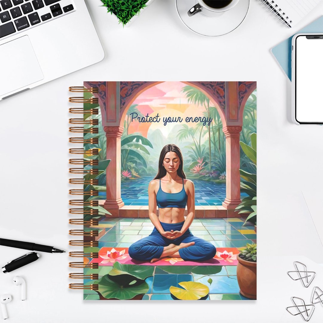 Undated Yearly Planner - Protect Your Energy + Ultimate Sticker Book