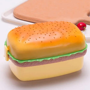 Burger 2-Compartment Lunch Box Lunch Boxes June Trading