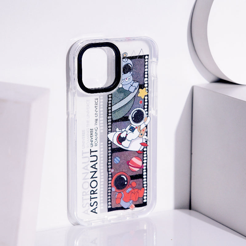 Astronaut Photo-Reel Anti-Shock Clear iPhone Cover Mobile Phone Cases June Trading