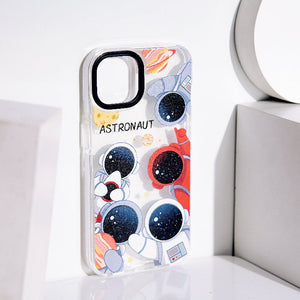 Astronaut Groupfie Anti-Shock Clear iPhone Cover Mobile Phone Cases June Trading