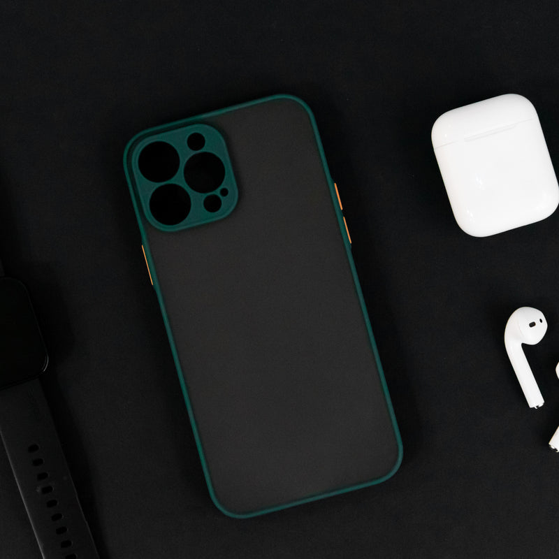 Acrylic Edge With Frosted Back Apple iPhone 13 Pro Max Cover iPhone 13 Pro Max June Trading Hunter Green