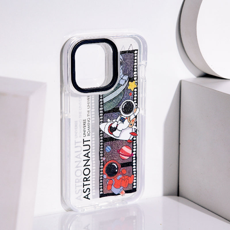 Astronaut Photo-Reel Anti-Shock Clear iPhone Cover Mobile Phone Cases June Trading