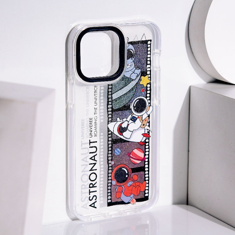 Astronaut Photo-Reel Anti-Shock Clear iPhone Cover Mobile Phone Cases June Trading
