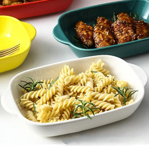 Rectangular Baking Tray Serving Bowls June Trading