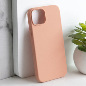 Colour Drop Silicone iPhone 14 Plus Case Mobile Phone Cases June Trading Salmon Pink