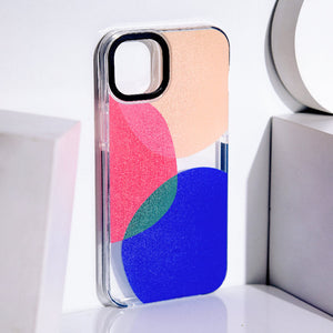 Trendy Colour Patch Anti-Shock Clear iPhone Cover Mobile Phone Cases June Trading iPhone 14 Plus