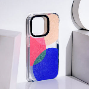 Trendy Colour Patch Anti-Shock Clear iPhone Cover Mobile Phone Cases June Trading iPhone 14 Pro