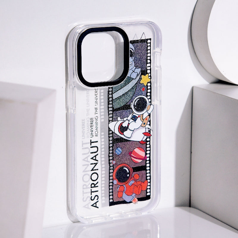 Astronaut Photo-Reel Anti-Shock Clear iPhone Cover Mobile Phone Cases June Trading