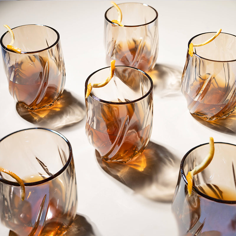 Gilded Swirl Glasses (Set Of 2, 4 & 6)