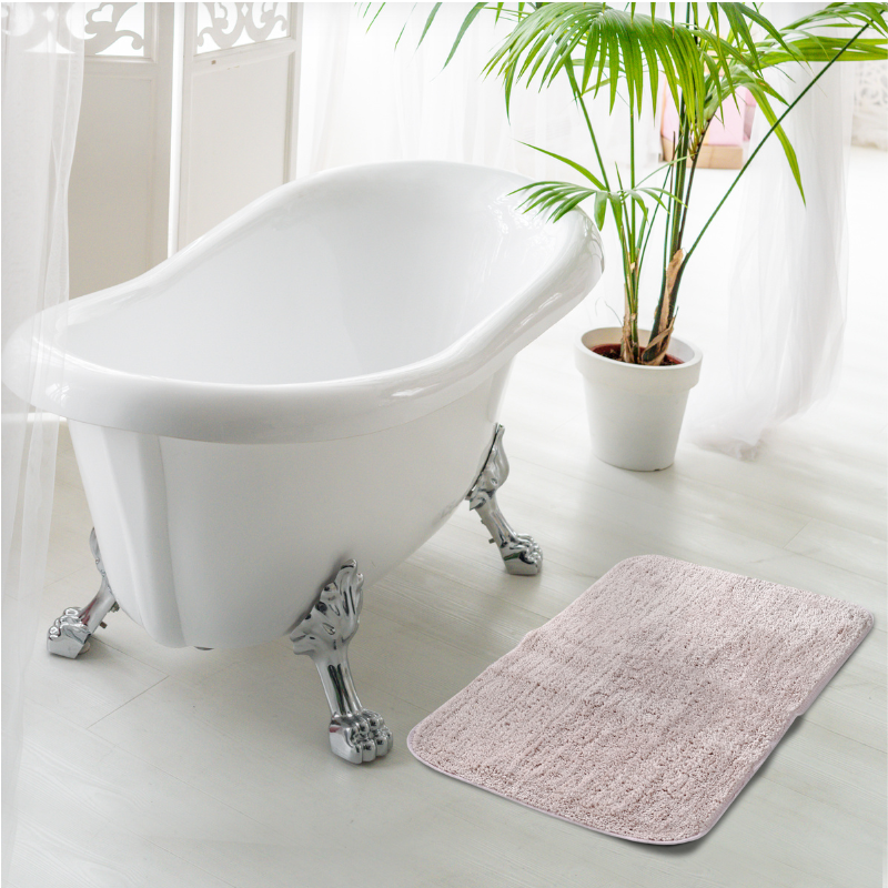 Sashaa World Pack Of 2 Micro Fiber Bathmat Rose Pink Color
