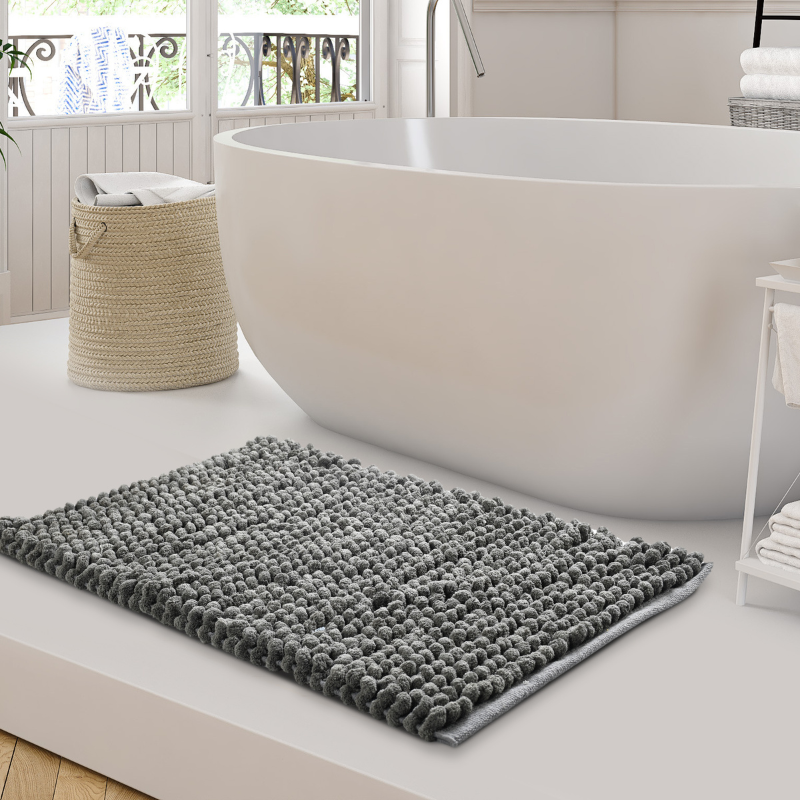 Bubble Bathmat Charcoal Color