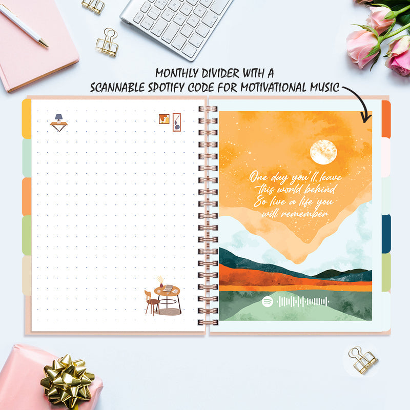 Undated Yearly Planner - Business Is My Cardio Undated Planners June Trading