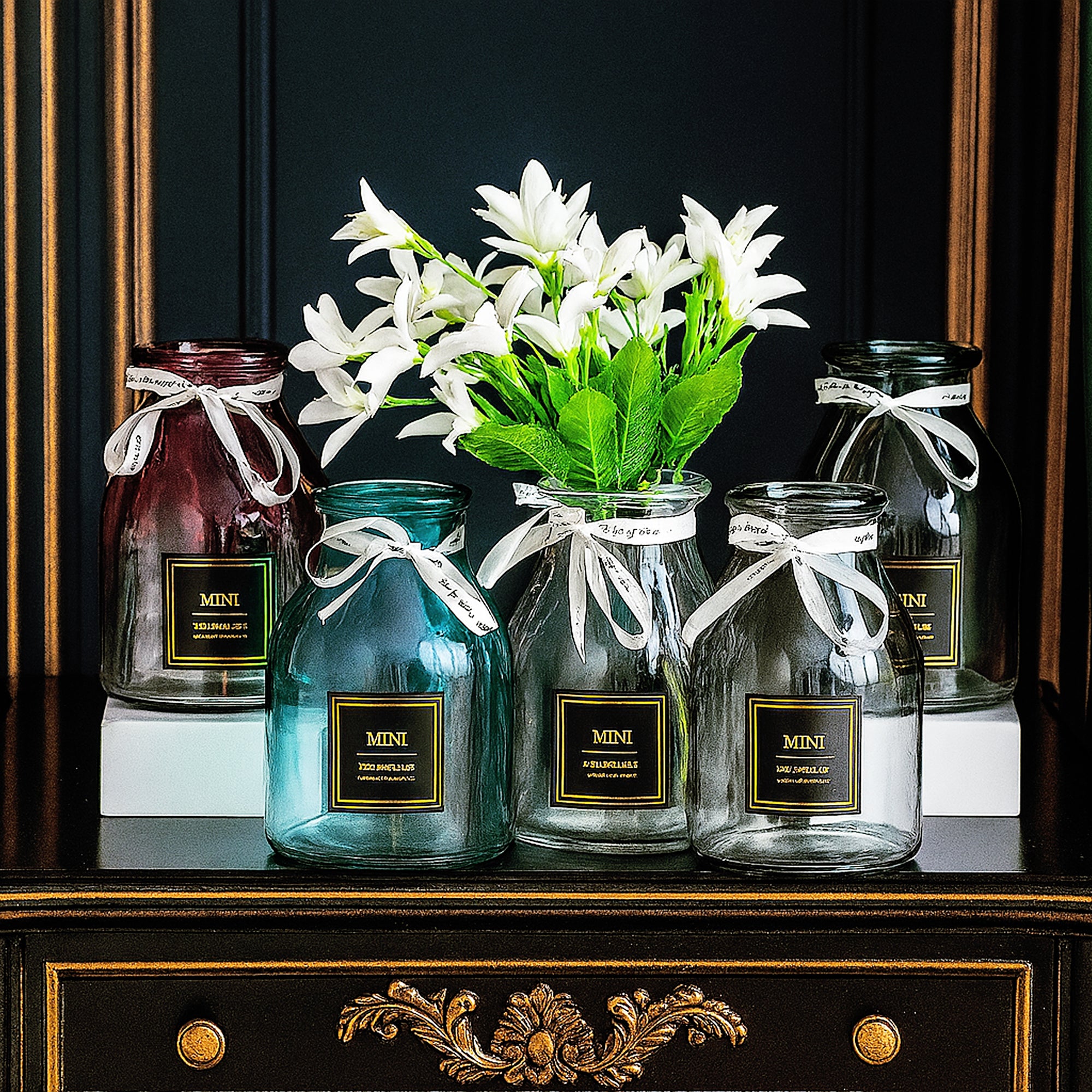 Gradient Antique Glass Vase