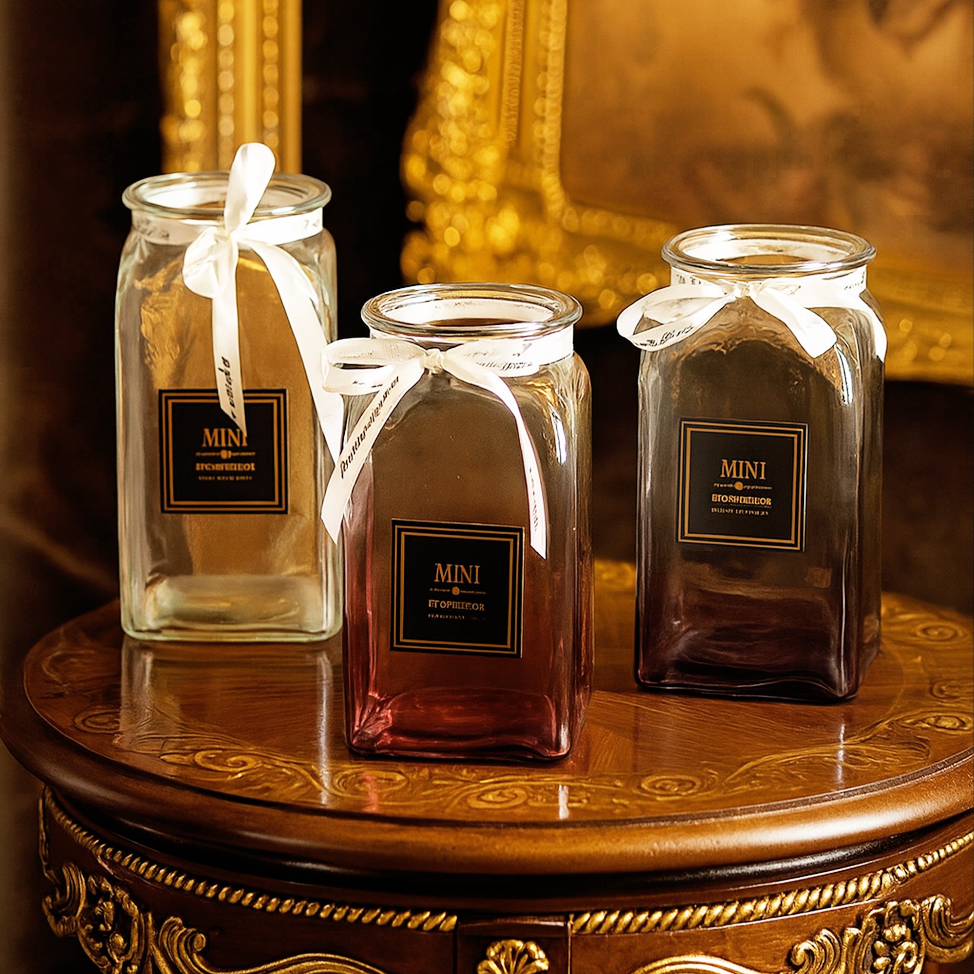 Iridiscent Gradient Glass Vase