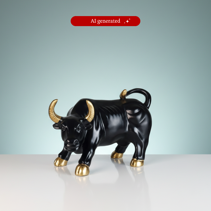 Sowpeace Big Black Bull Decor