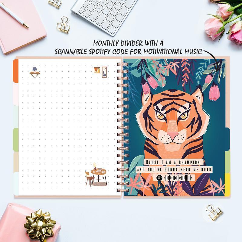 Undated Yearly Planner - Never Apologize For Who You Are Undated Planners June Trading