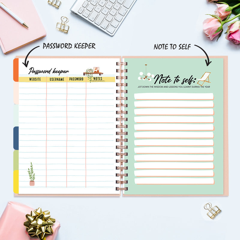 Undated Yearly Planner - Business Is My Cardio Undated Planners June Trading