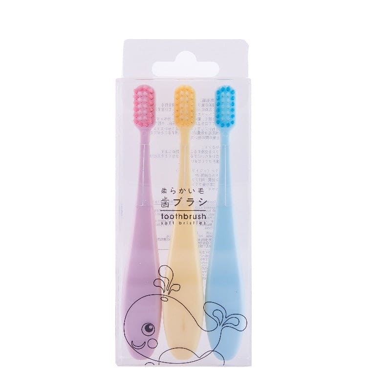 Children Toothbrush (Set of 3) Toothbrush & Holders June Trading