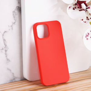 Colour Drop Silicone iPhone 12 Pro Max Case iPhone 12 Pro Max June Trading Rouge Red