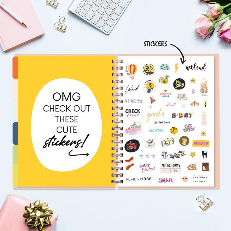 Undated Yearly Planner - Never Apologize For Who You Are Undated Planners June Trading