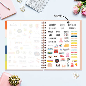 Shine Like The Universe - Undated Yearly Planner Undated Planners June Trading