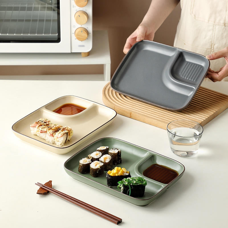 Yori Dip Section Serving Plate Serving Bowls The June Shop