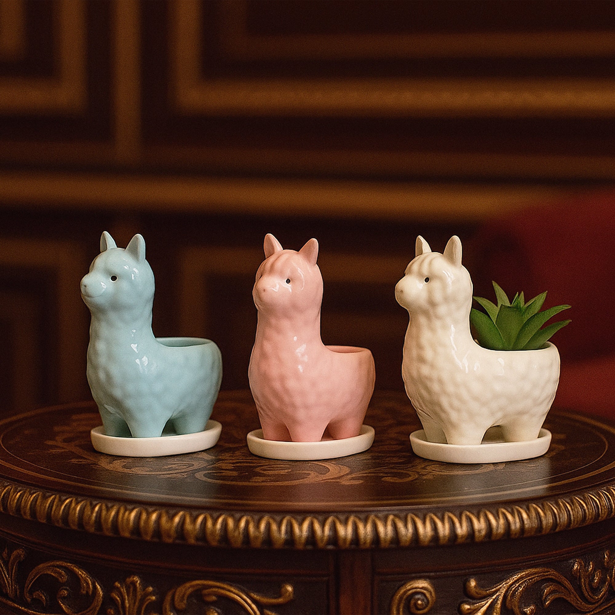 Llama Ceramic Pot For Plants
