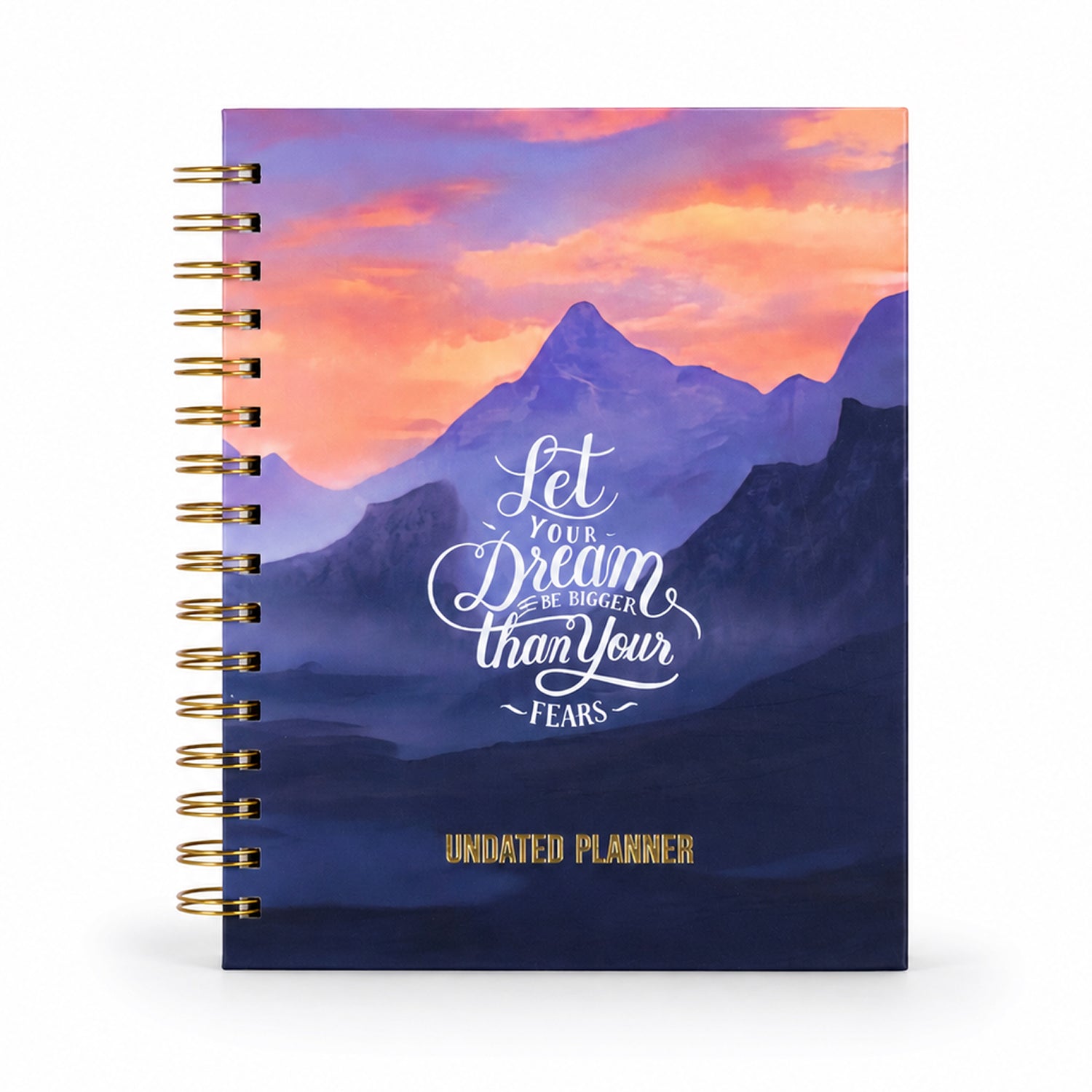 Undated Yearly Planner - Let Your Dreams Be Bigger