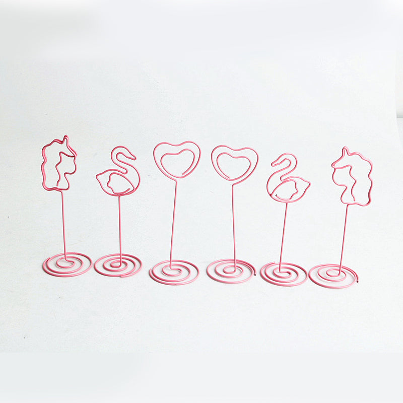 Desktop Metal Card Holder Stand Metal Stand June Trading