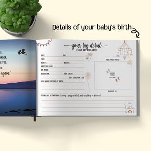 Baby Record Book - Sun, Moon & Stars Baby Record Books June Trading