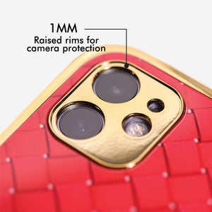 Marble Pattern Rose Gold Edge iPhone 12 Pro Case iPhone 12 & 12 Pro June Trading