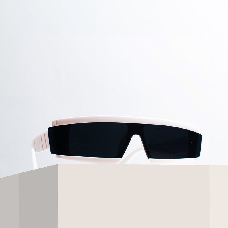 Sharp Stride White Eyewear for Kids