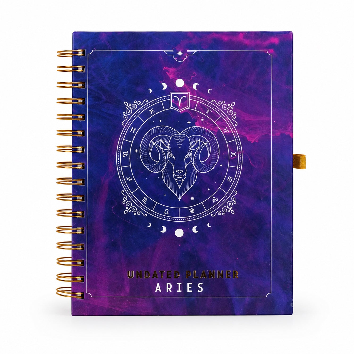 Undated Yearly Planner - Aries + Ultimate Sticker Book