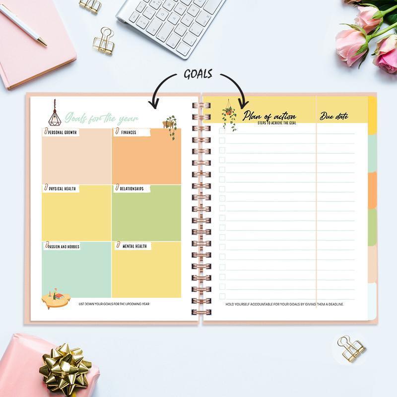 Undated Yearly Planner - Never Apologize For Who You Are Undated Planners June Trading