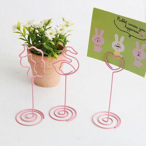 Desktop Metal Card Holder Stand Metal Stand June Trading