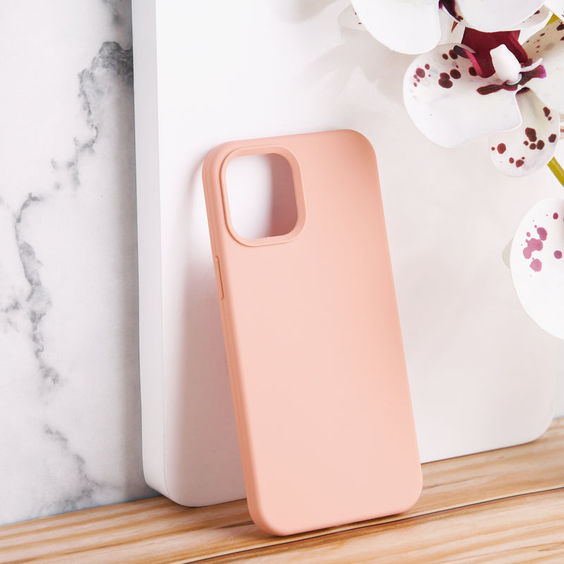 Colour Drop Silicone iPhone 12 Pro Max Case iPhone 12 Pro Max June Trading Cream Pink