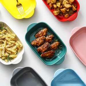 Rectangular Baking Tray Serving Bowls June Trading