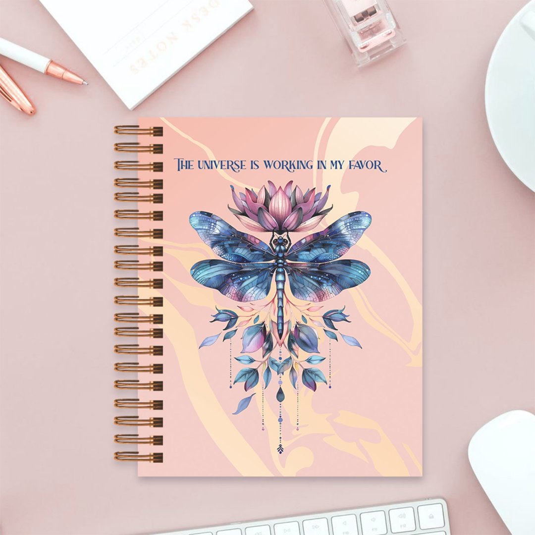 Undated Yearly Planner - Universe Working In My Favor + Ultimate Sticker Book