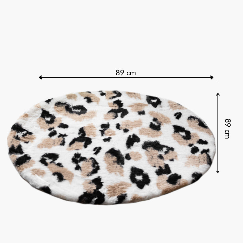 Animal Print Soft Faux Fur Rug Rugs June Trading
