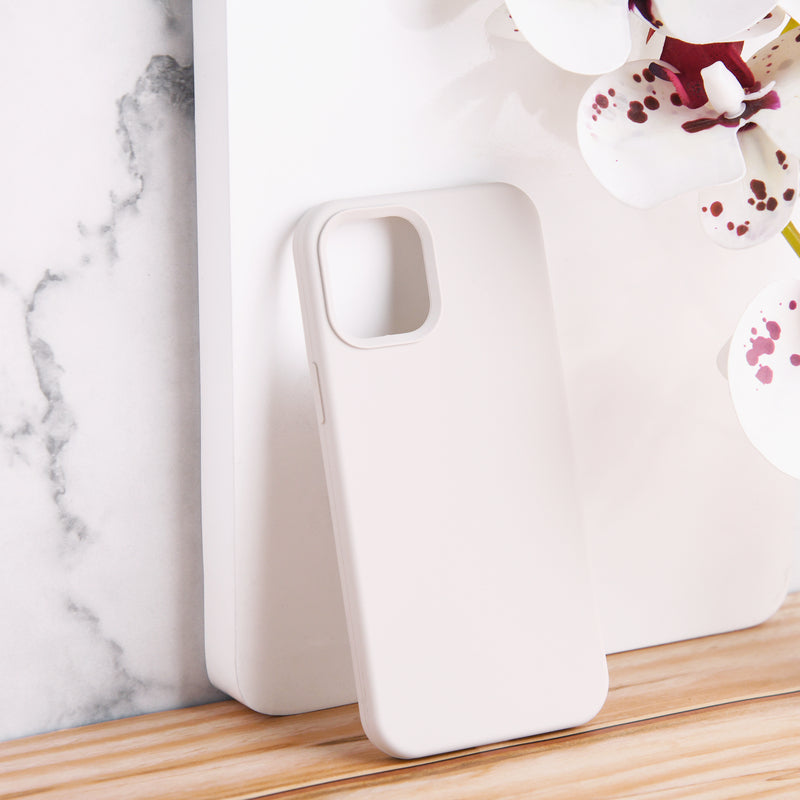 Colour Drop Silicone iPhone 12 Pro Max Case iPhone 12 Pro Max June Trading Seashell Beige