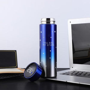 Starry Temperature Flask Flask June Trading Azure Blue