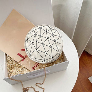 Round Geometric Sling Bag June Trading
