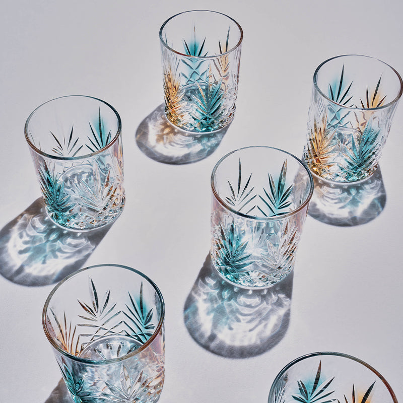 Tropical Radiance Glassware (Set Of 2, 4 & 6)