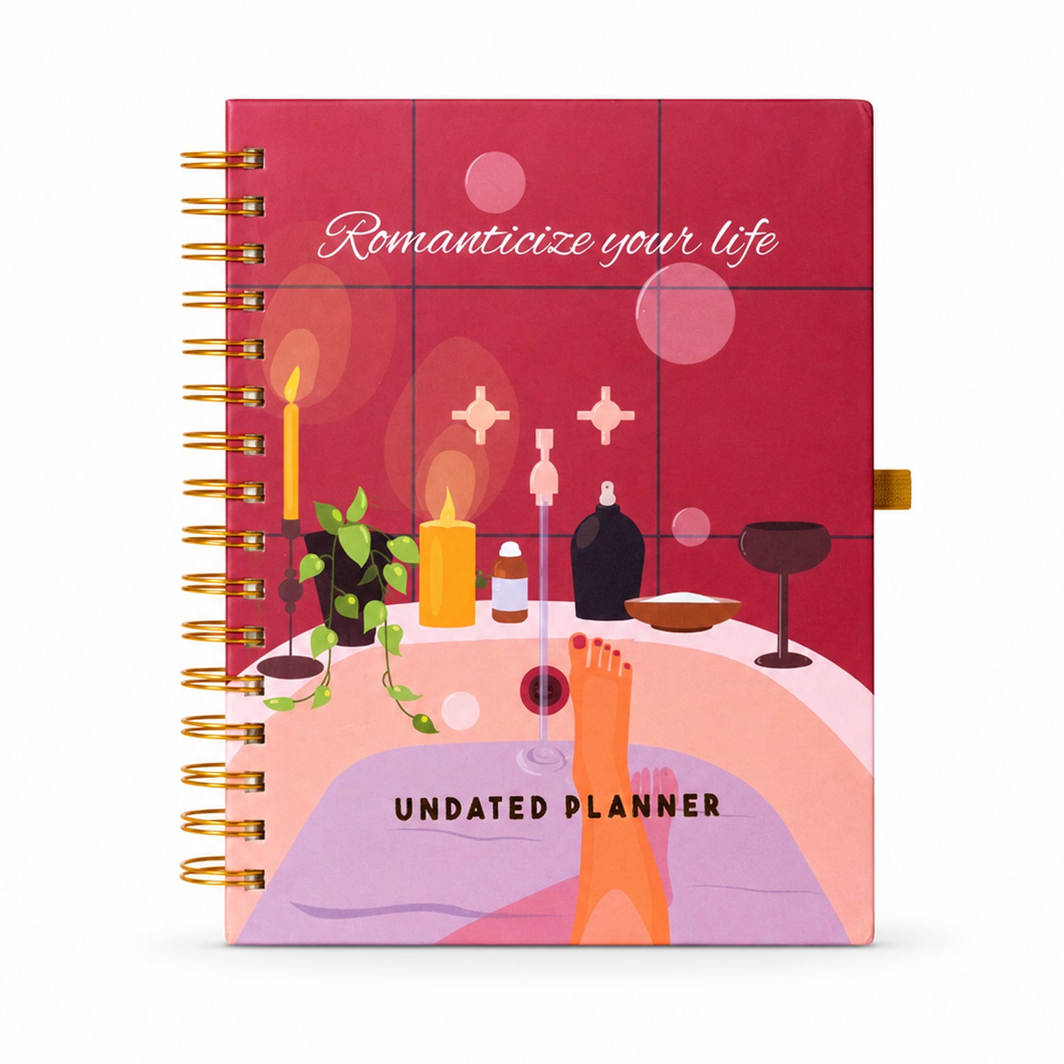Undated Yearly Planner - Romanticize Your Life + Ultimate Sticker Book