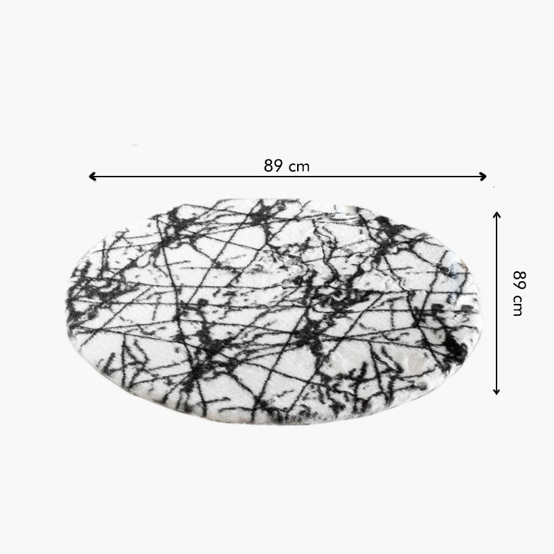 Paint Splatter Design Soft Faux Fur Rug Rugs June Trading