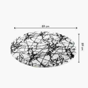 Paint Splatter Design Soft Faux Fur Rug Rugs June Trading