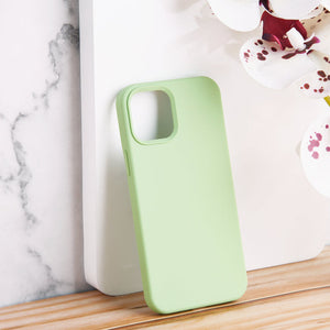 Colour Drop Silicone iPhone 12 Pro Max Case iPhone 12 Pro Max June Trading Lime Green