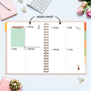 Undated Yearly Planner - Business Is My Cardio Undated Planners June Trading